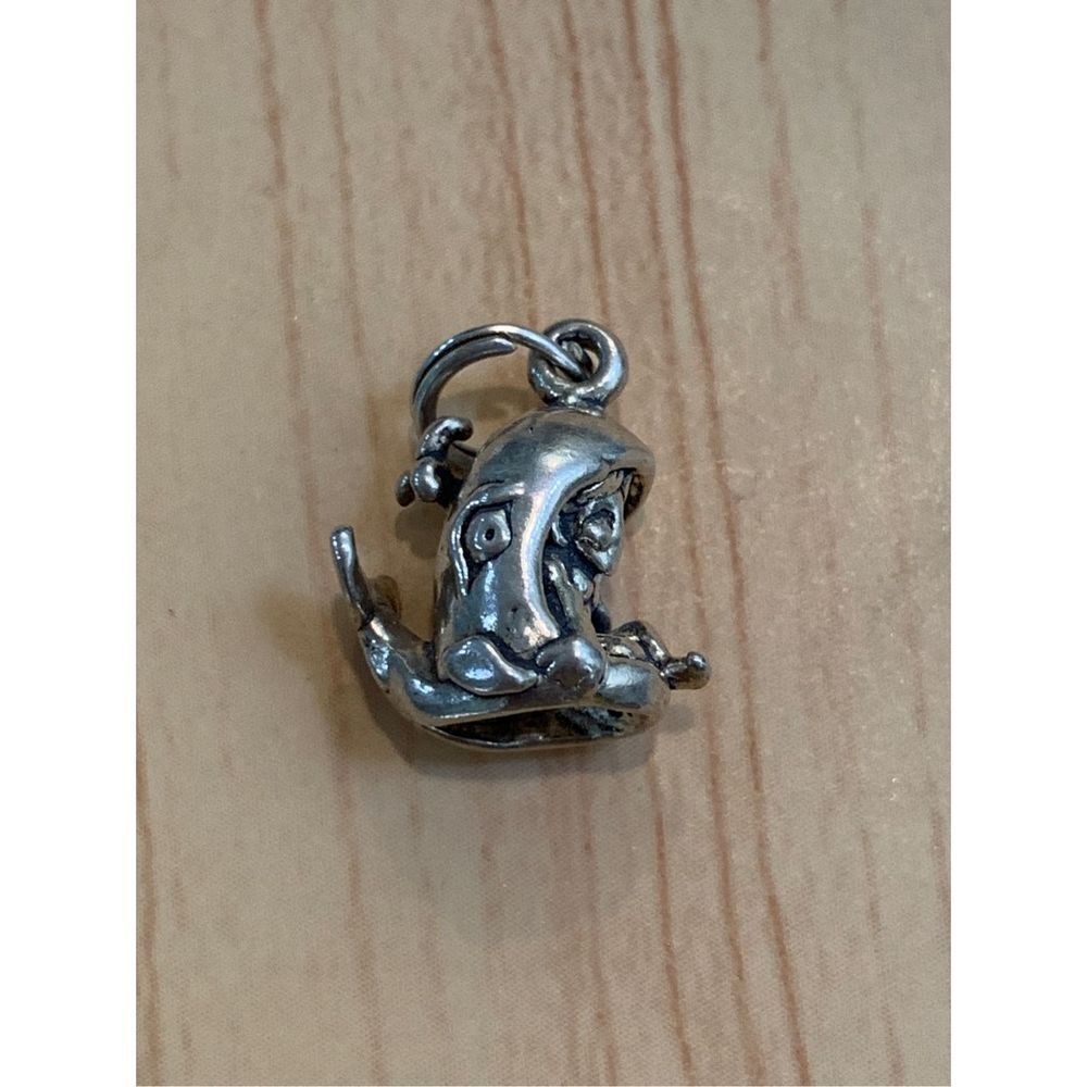 .925 Jonah and the Whale Sterling Silver Jewelry Charm